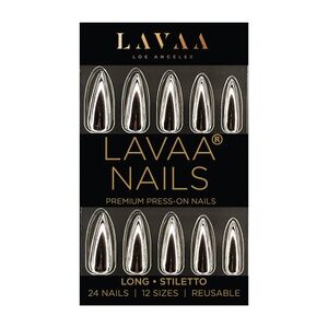 Lavaa Beauty Mirror Chrome Long Stiletto Press On Nails